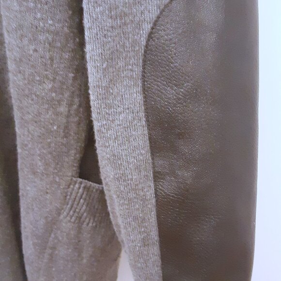 Alfred Sung Charcoal Gray Long Sleeved Draped Style Cardigan Sweater Size XXL - Picture 3 of 5